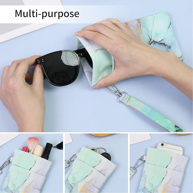 Double Eyeglass Case Soft Dual Glasses Case - Image 5