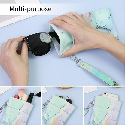 Double Eyeglass Case Soft Dual Glasses Case - Image 5