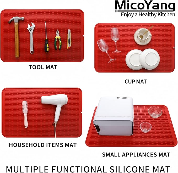 Silicone Dish Drying Mat for Multiple Usage, Easy clean, Eco-friendly, - Image 4