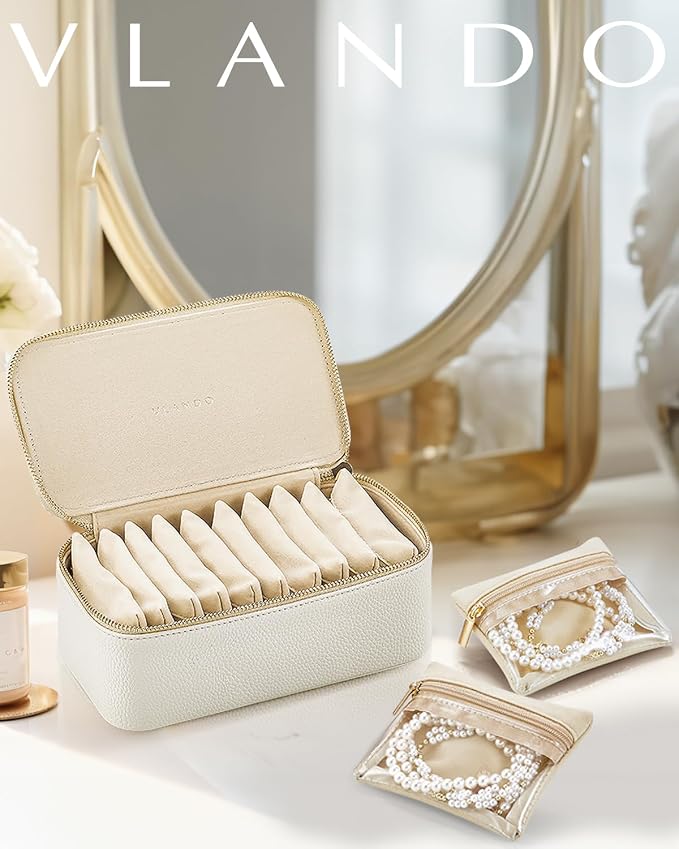 Vlando Travel Jewelry Case, Jewelry Box - Image 6