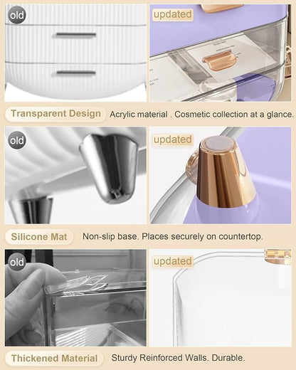 Makeup Organizer Countertop, Skincare Holder Bathroom Counter Organizer - Image 4