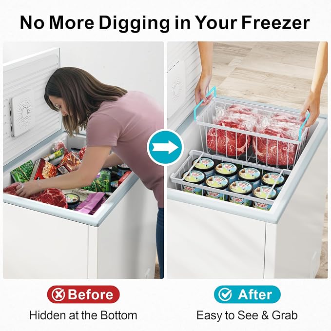 iSPECLE Deep Freezer Organizer Bins - Image 2