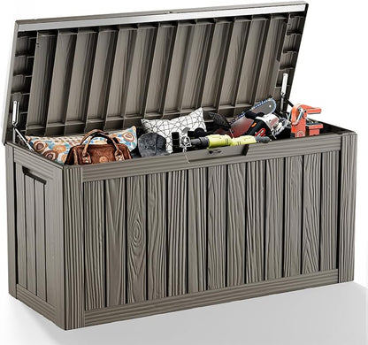 EasyUp 80 Gallon Deck Boxes Waterproof, Outdoor Large Storage Boxes by EASYUP
