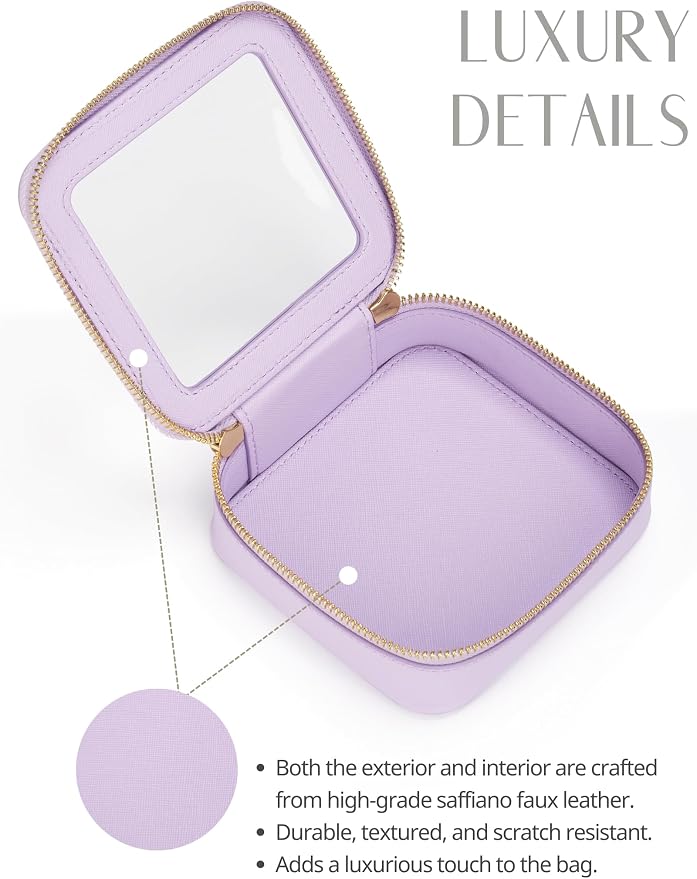 Popvibe Clear Makeup Bag Travel Cosmetic Case Transparent Toiletry Bag - Image 6