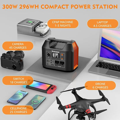 EnginStar Portable Power Station 300W 296Wh Battery Bank - Image 5