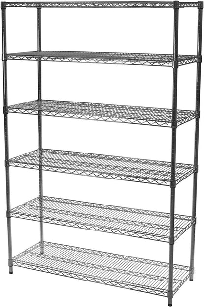 Shelving Inc. 18" d x 30" w x 96" h Chrome Wire Shelving by ShelvingInc