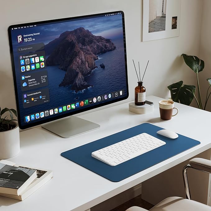 Jotsome Leather Desk Pad Mat, Non-Slip Desk Blotter Pad - Image 4