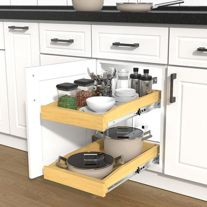 2 Tier Pull Out Cabinet Organizer - Image 9