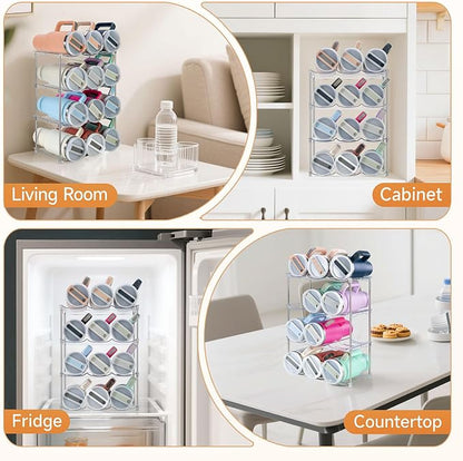 Water Bottle Organizer for Stanley 40 oz Tumbler, Stackable Tumbler Storage - Image 6