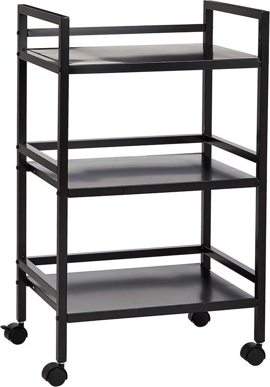 Amazon Basics 3-Tier Metal Rolling Cart by AmazonBasics