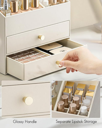 Vlando Makeup Organizer for Vanity, Large Capacity Countertop Organizer - Image 4