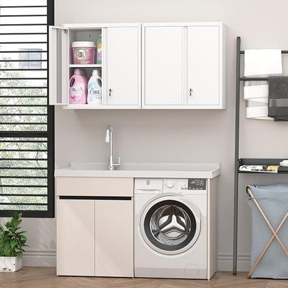 Metal Wall Cabinet, Garage Wall Mounted Cabinets, Steel Locking Cabinet - Image 2