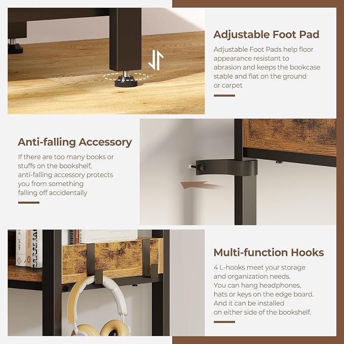 Rolanstar Bookshelf 6 Tier - Image 5