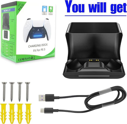REEYEAR PS5 Controller Wall Mount Charger Dock - Image 6