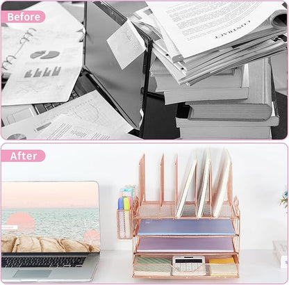Desk Organizers and Accessories, 3-Tier Paper Organizer - Image 2