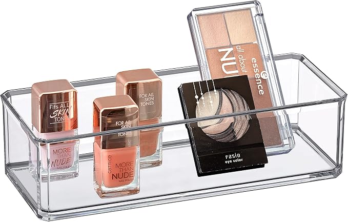 Amazing Abby - Glamour - Acrylic 1-Compartment Makeup Organizer, Transparent by AmazingAbby