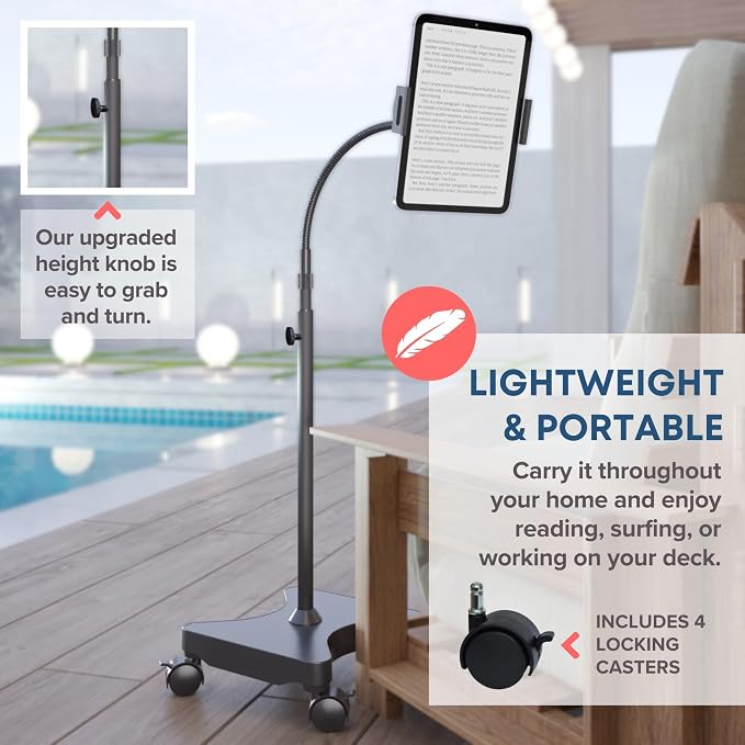 LEVO Adjustable Height Floor Stand on Wheels - Image 6