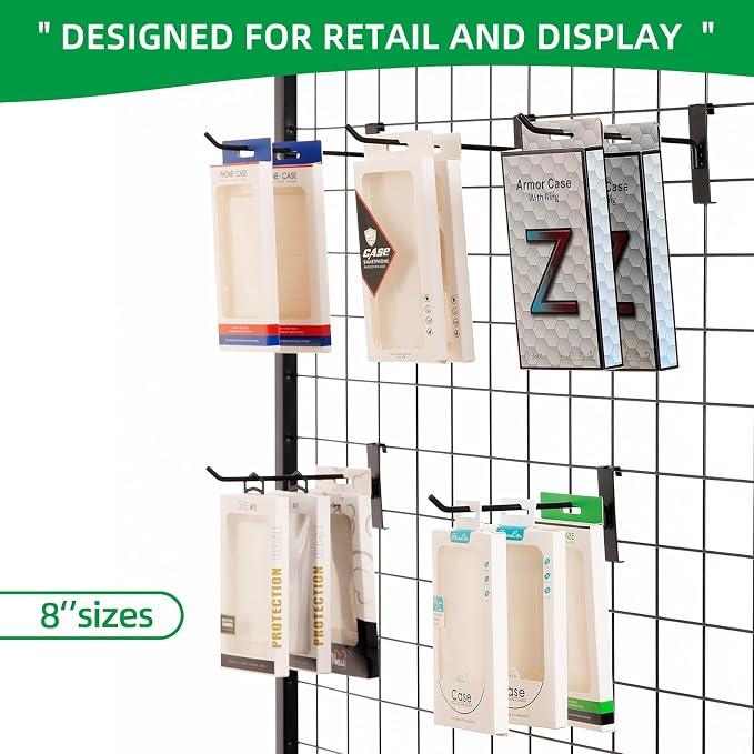 8 Inch Gridwall Hooks, Grid Panel Hanging Hooks - Image 4