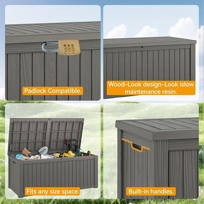 NUNU LAB 220 Gallon Outdoor Storage Box Waterproof, Outside Package Delivery - Image 6
