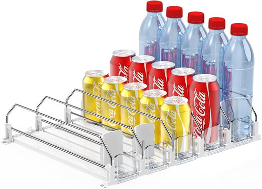 AMLLLC Drink Dispenser for Fridge, Automatic Pusher Glide Soda Can Dispenser by AMLLLC