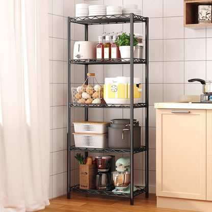 HOMEFORT 5-Tier Wire Shelving 5 Shelves Unit Metal Storage Rack Durable - Image 2