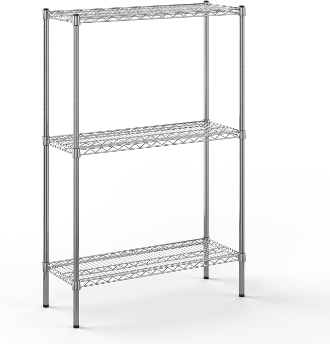 14" Deep x 36" Wide x 54" Height Wire Shelving Kit | 3-Tier | NSF Commercial by Regal+Altair