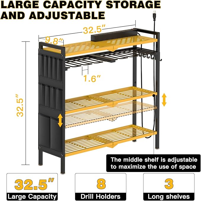 Large Power Tool Organizer Cart - Image 4