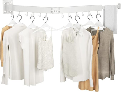Foldable Clothes Drying Rack, 2 Fold Laundry Drying Rack Wall Mount, Folding & by Kelisiting