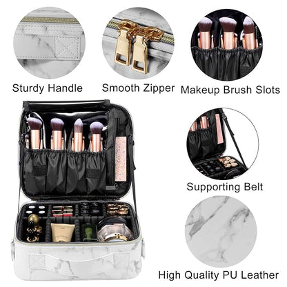 gzcz Travel Makeup Bag, Professional Cosmetic Bags - Image 7