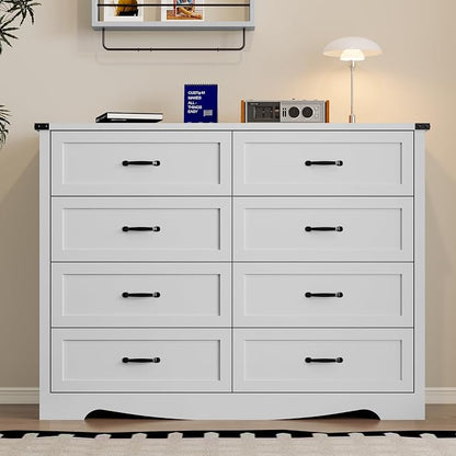 8-Drawer Dresser for Bedroom, Modern Wooden Chest of Drawers - Image 3