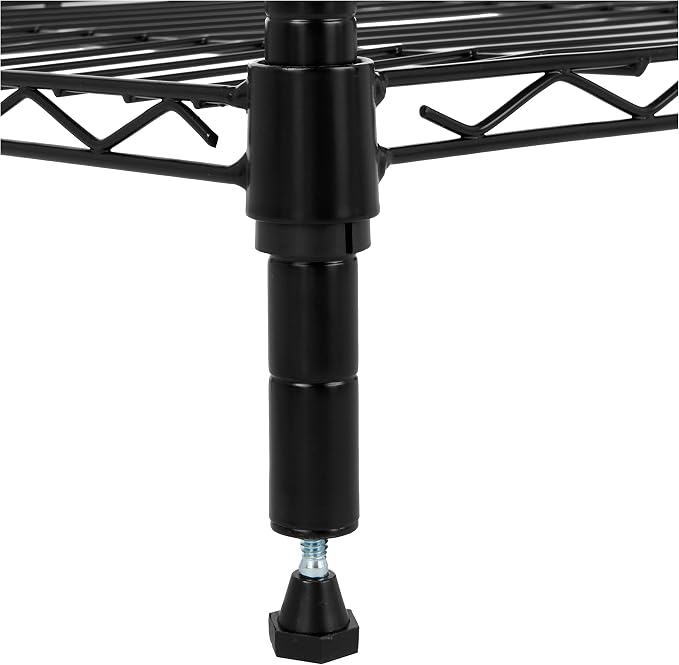 Amazon Basics 4-Shelf Adjustable Heavy Duty Steel Wire Rack Storage Shelving - Image 5