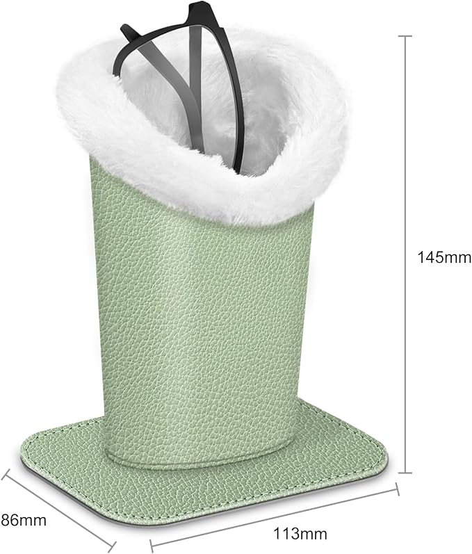 Fintie Plush Lined Eyeglasses Holder, Glasses Stand Case, Anti-scratch Glasses - Image 2