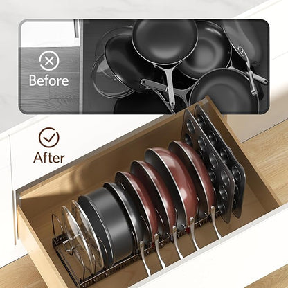 ORDORA Pots and Pans Organizer under Cabinet - Image 7