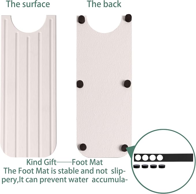 20inch x 4inch Kitchen Sink Faucet Mat, Water Absorbing Stone Faucet Splash - Image 8