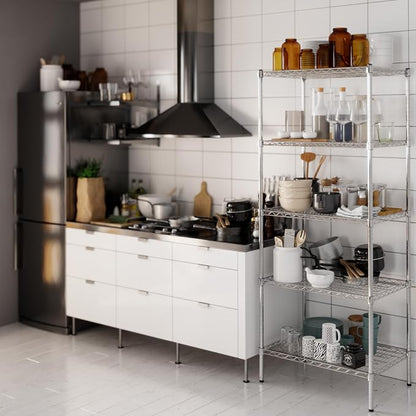 21" Deep x 30" Wide x 74" Height Wire Shelving Kit | 5-Tier | NSF Commercial - Image 8