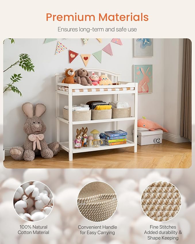 Small Woven Basket, 13.5 x 9.5 x 5 Inches, Storage Basket - Image 4