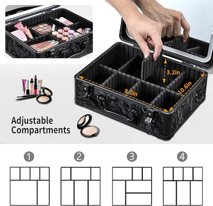 Makeup Case with LED Mirror - Image 5