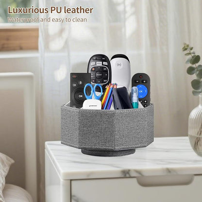 Swivel Remote Control Holder, 9 Rooms Desk Organizer and Decorations - Image 4