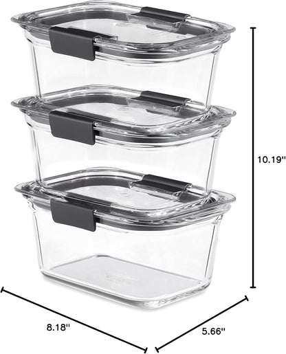 Rubbermaid Brilliance Glass Storage 4.7-Cup Food Containers - Image 6