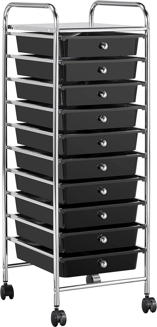 Yaheetech Rolling Cart Organizer Plastic Trolley by Yaheetech