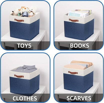 Temary Fabric Storage Bins for Cube Organizer 4 Pack Cube Storage Bins 13 - Image 4