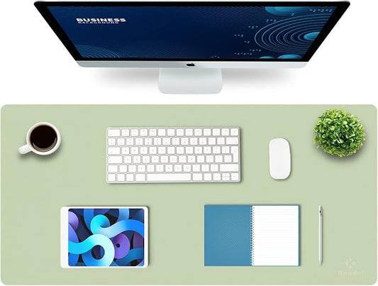 K KNODEL Large Office Leather Desk Mat, Mouse and Keyboard Pad, Computer and by K+KNODEL