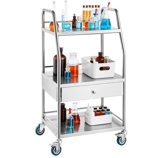 VEVOR Stainless Steel Utility Cart by VEVOR