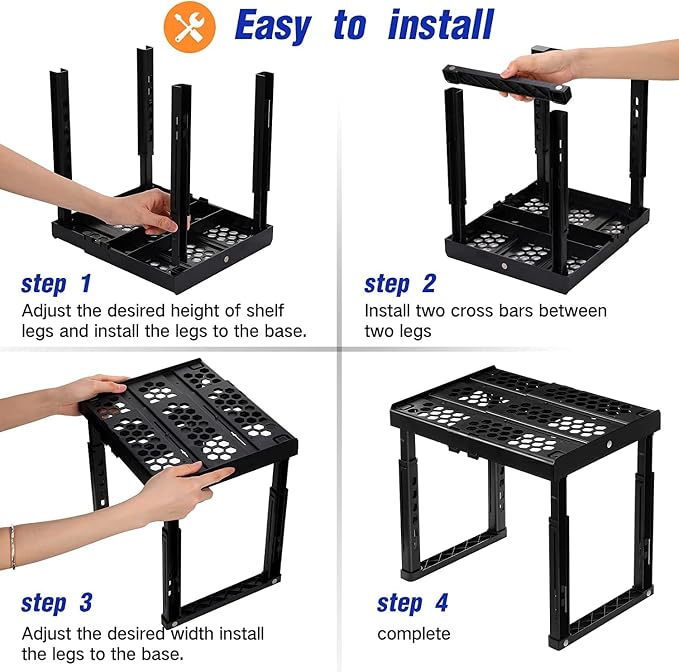 Locker Organizer Shelf， Adjustable Width and Height, Ideal Locker Shelf - Image 5