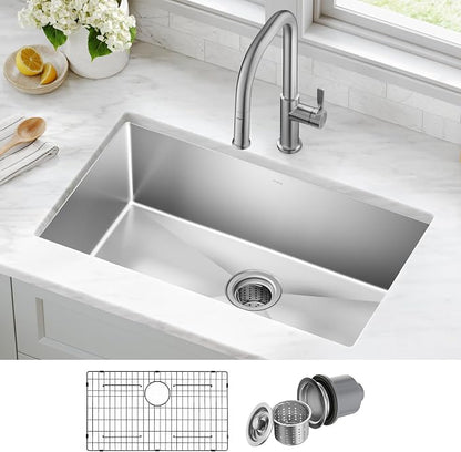 KRAUS Standart Pro 30 -inch Undermount Single Bowl 16 Gauge Stainless Steel - Image 2