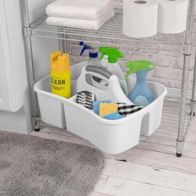 Extra Large 5 Gal Divided Cleaning Caddy Organizer - Image 4
