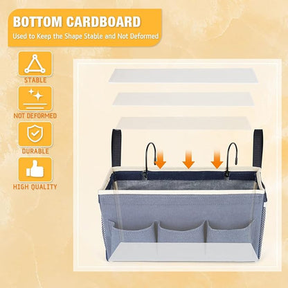 Bedside Caddy Bedside Organizer Bedside Storage Caddy - Image 6