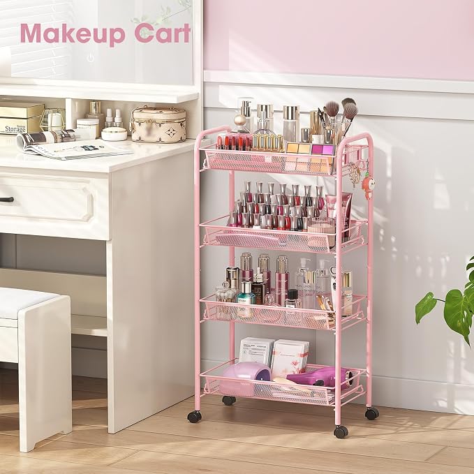 TOOLF 4 Tier Rolling Utility Cart - Image 2