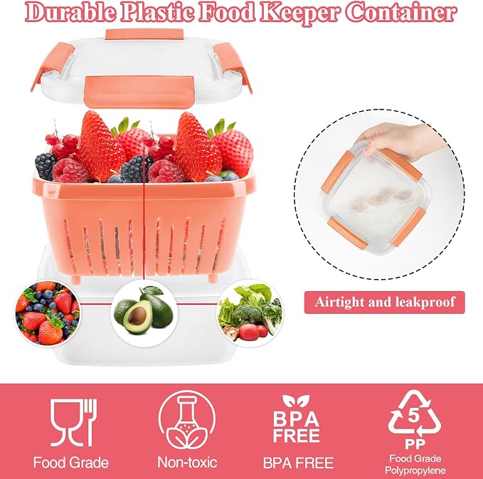 50oz Berry Keeper Fruit Storage Container - Image 3