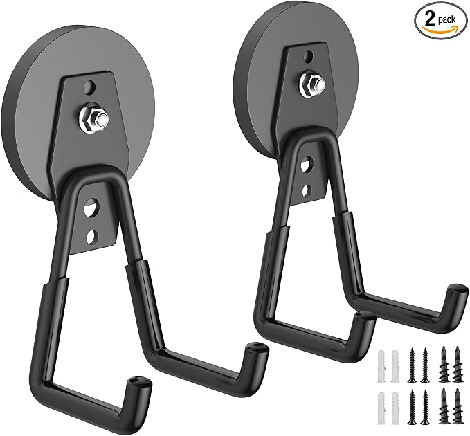 Heavy Duty Storage Magnetic Utility Hooks Large Garage Strong Extra Magnet by Laowu